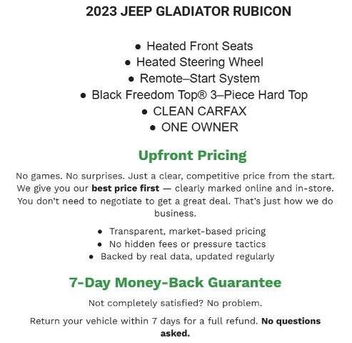 2023 Jeep Gladiator Rubicon 4x4