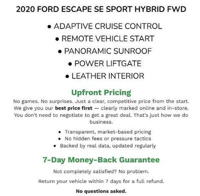 2020 Ford Escape SE Sport Hybrid FWD