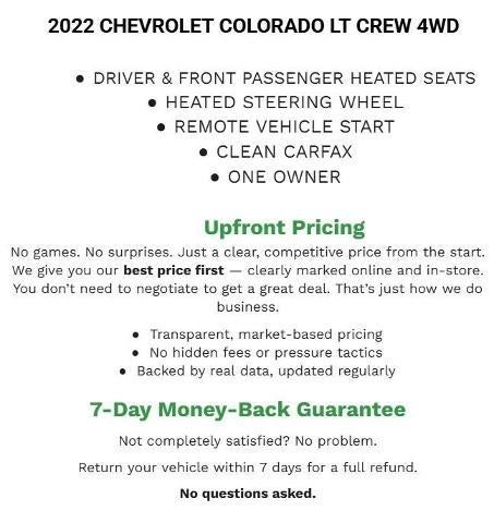 2022 Chevrolet Colorado Crew Cab Short Box 4-Wheel Drive LT