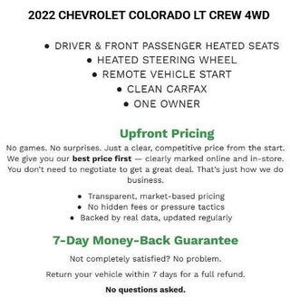 2022 Chevrolet Colorado Crew Cab Short Box 4-Wheel Drive LT