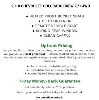 2018 Chevrolet Colorado Crew Cab Short Box 4-Wheel Drive Z71