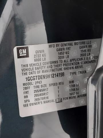 2017 Chevrolet Colorado Crew Cab Short Box 4-Wheel Drive Z71