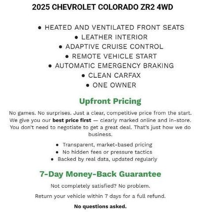 2025 Chevrolet Colorado Crew Cab Short Box 4-Wheel Drive ZR2