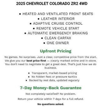 2025 Chevrolet Colorado Crew Cab Short Box 4-Wheel Drive ZR2