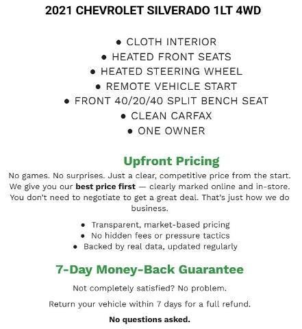 2021 Chevrolet Silverado 1500 Crew Cab Short Box 4-Wheel Drive LT 2FL