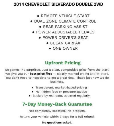 2014 Chevrolet Silverado 1500 Double Cab Standard Box 2-Wheel Drive LT w/1LT