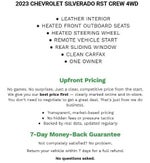 2023 Chevrolet Silverado 1500 Crew Cab Short Box 4-Wheel Drive RST