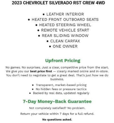 2023 Chevrolet Silverado 1500 Crew Cab Short Box 4-Wheel Drive RST