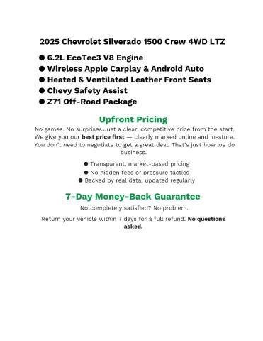 2025 Chevrolet Silverado 1500 Crew Cab Short Box 4-Wheel Drive LTZ