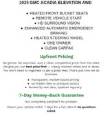 2025 GMC Acadia AWD Elevation