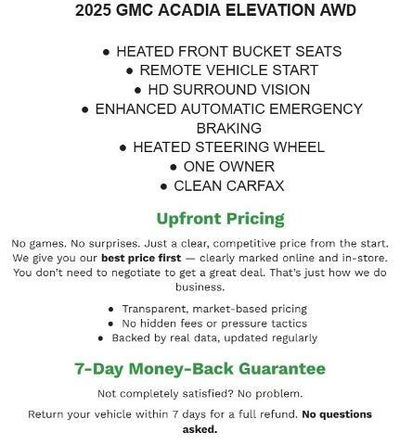 2025 GMC Acadia AWD Elevation