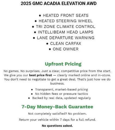 2025 GMC Acadia AWD Elevation