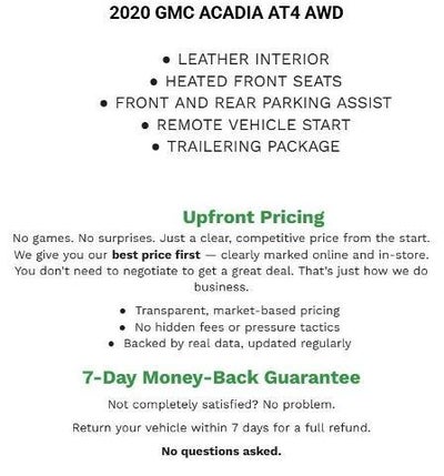 2020 GMC Acadia AWD AT4