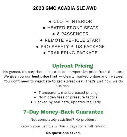 2023 GMC Acadia AWD SLE