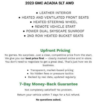 2023 GMC Acadia AWD SLT