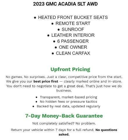 2023 GMC Acadia AWD SLT