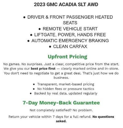 2023 GMC Acadia AWD SLT