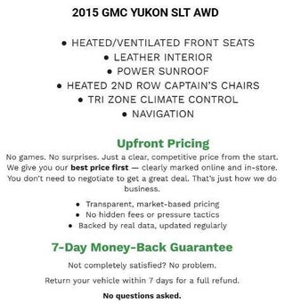 2015 GMC Yukon 4WD 4dr SLT