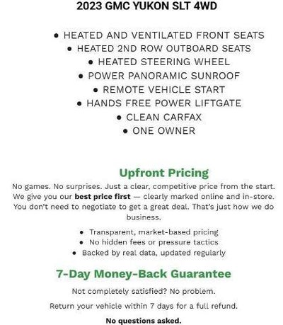 2023 GMC Yukon 4WD 4dr SLT