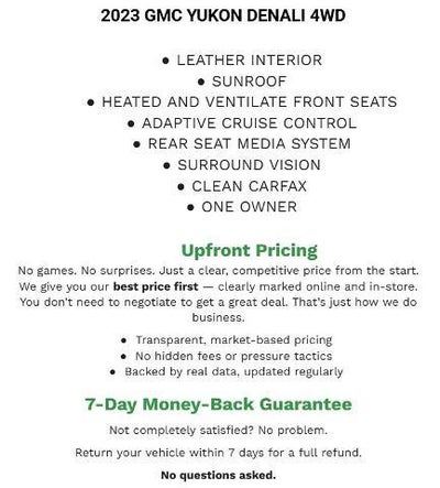 2023 GMC Yukon 4WD 4dr Denali