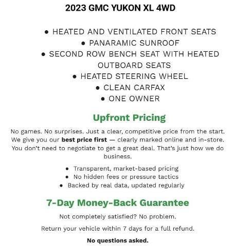 2023 GMC Yukon XL 4WD 4dr SLT