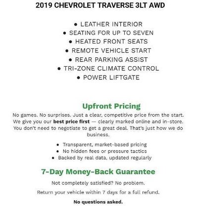 2019 Chevrolet Traverse AWD 3LT