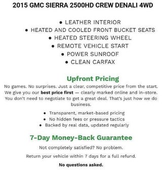 2015 GMC Sierra 2500 HD Crew Cab Standard Box 4-Wheel Drive Denali