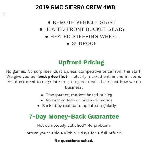 2019 GMC Sierra 1500 Crew Cab Standard Box 4-Wheel Drive