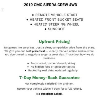 2019 GMC Sierra 1500 Crew Cab Standard Box 4-Wheel Drive