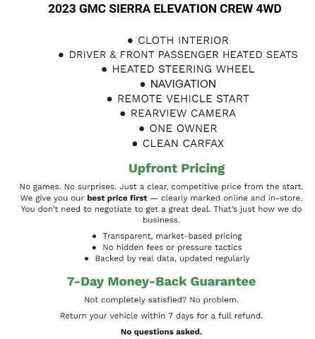 2023 GMC Sierra 1500 Crew Cab Short Box 4-Wheel Drive Elevation 3SB