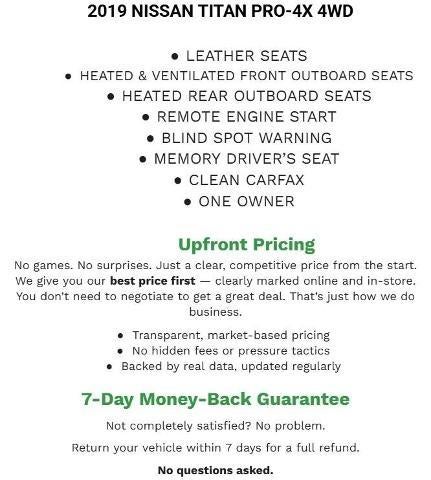 2019 Nissan Titan 4x4 Crew Cab PRO-4X