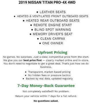 2019 Nissan Titan 4x4 Crew Cab PRO-4X