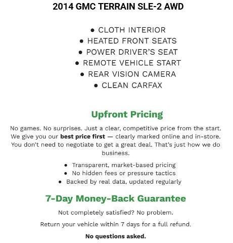 2014 GMC Terrain AWD SLE-2