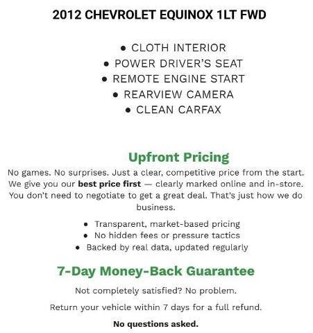 2012 Chevrolet Equinox FWD 1LT