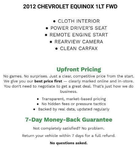 2012 Chevrolet Equinox FWD 1LT