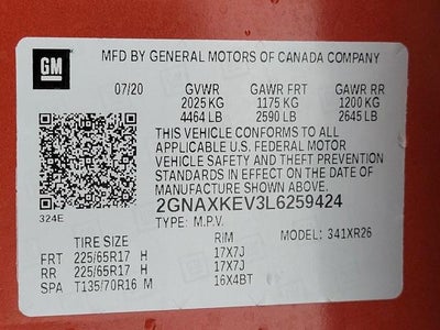 2020 Chevrolet Equinox FWD LT