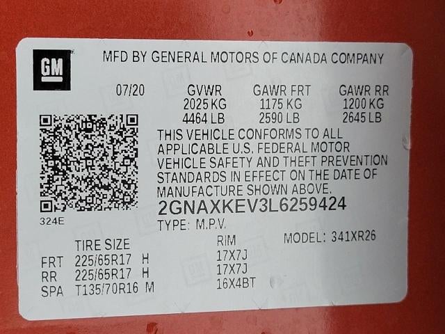 2020 Chevrolet Equinox FWD LT