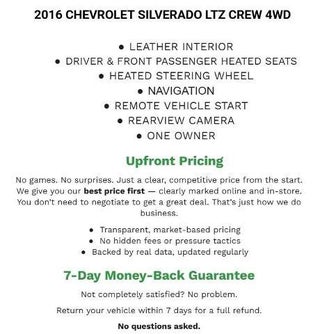 2016 Chevrolet Silverado 1500 Crew Cab Short Box 4-Wheel Drive LTZ Z71