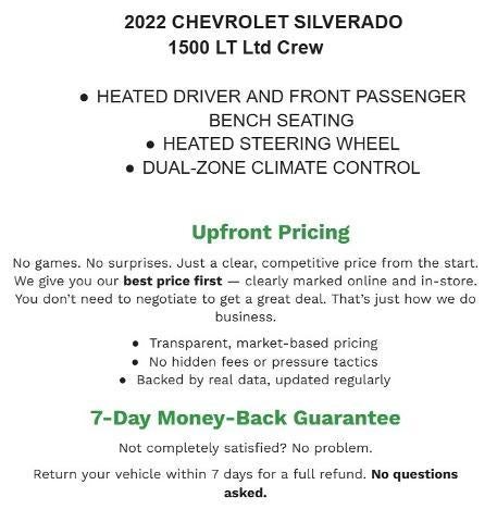 2022 Chevrolet Silverado 1500 LTD Crew Cab Short Box 4-Wheel Drive LT 1LT