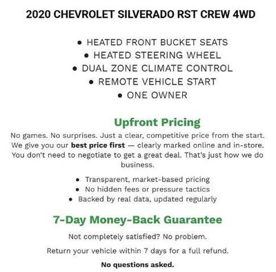 2020 Chevrolet Silverado 1500 Crew Cab Short Box 4-Wheel Drive RST