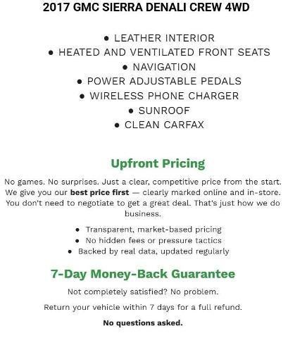 2017 GMC Sierra 1500 Crew Cab Short Box 4-Wheel Drive Denali