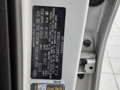 2020 Kia Forte FE Manual