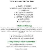 2026 Nissan Kicks SV AWD