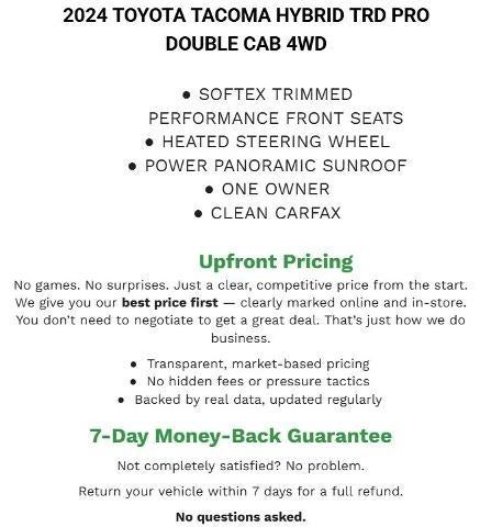 2024 Toyota Tacoma 4WD 4WD TRD Sport Hybrid Double Cab 5' Bed AT (Natl)