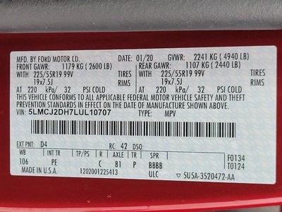 2020 Lincoln Corsair Reserve AWD