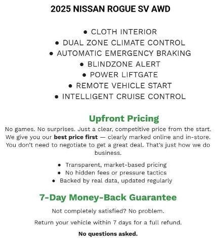 2025 Nissan Rogue AWD SV