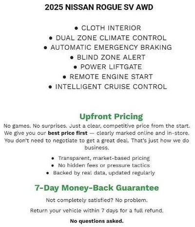 2025 Nissan Rogue AWD SV