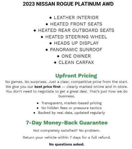 2023 Nissan Rogue AWD Platinum *Ltd Avail*