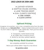 2022 Lexus UX AWD