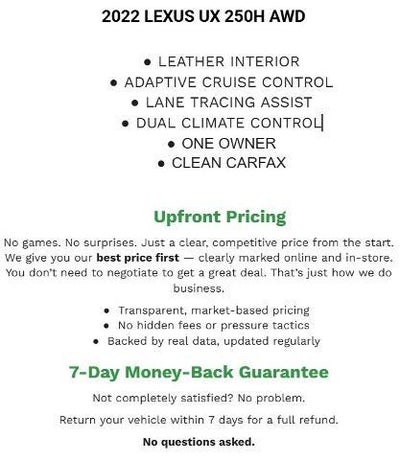 2022 Lexus UX AWD